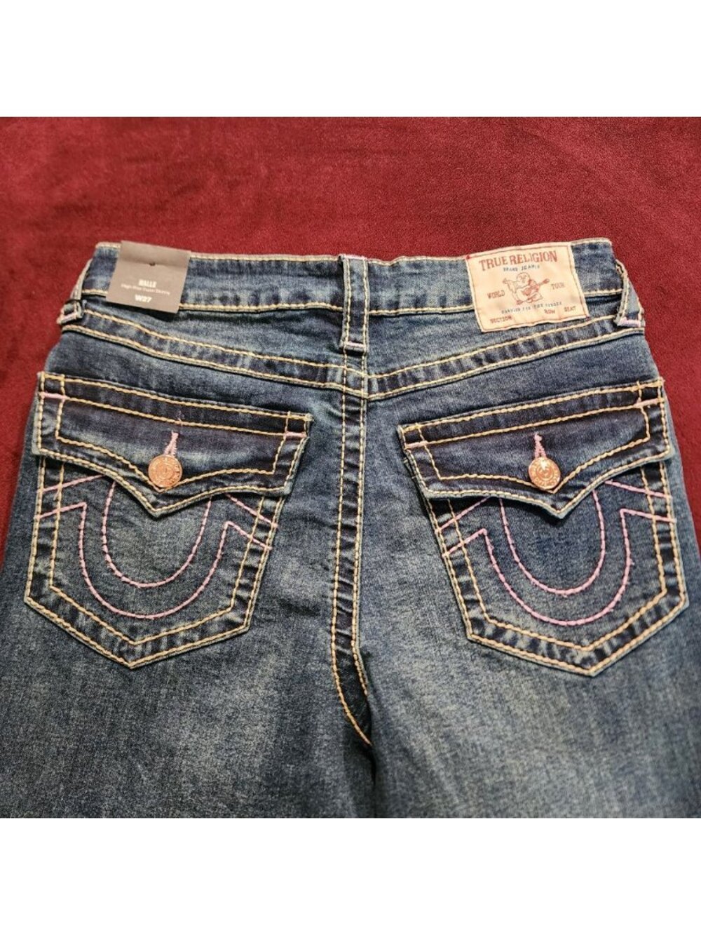 True Religion Women's Denim Jeans High Rise Super Skinny Blue Size 28 NWT - Picture 5 of 16
